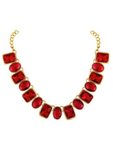 Square Crystal Necklace Set by Peora | Glamorous Fashion Jewellery for Women

