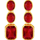 Square Crystal Necklace Set by Peora | Glamorous Fashion Jewellery for Women

