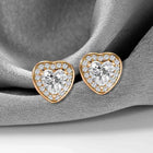 Heart Shaped Stud Earrings by Peora – Romantic Fashion Jewellery

