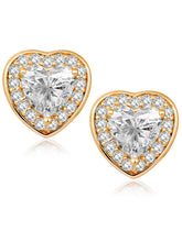Heart Shaped Stud Earrings by Peora – Romantic Fashion Jewellery

