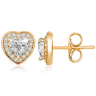 Heart Shaped Stud Earrings by Peora – Romantic Fashion Jewellery

