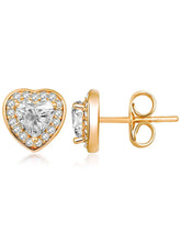 Heart Shaped Stud Earrings by Peora – Romantic Fashion Jewellery

