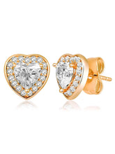 Heart Shaped Stud Earrings by Peora – Romantic Fashion Jewellery

