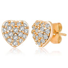 Trendy Modern CZ Stud Earrings