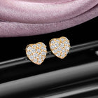 Trendy Modern CZ Stud Earrings