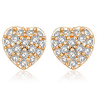 Trendy Modern CZ Stud Earrings