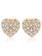 Trendy Modern CZ Stud Earrings