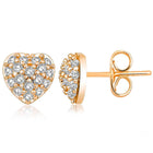 Trendy Modern CZ Stud Earrings
