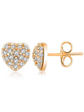 Trendy Modern CZ Stud Earrings