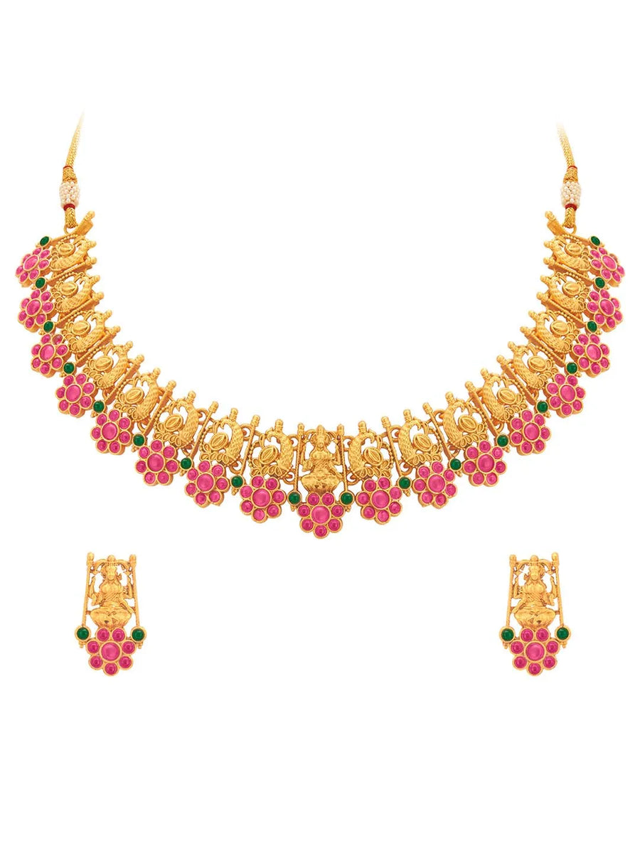 Hues Multi Color Necklace Set by Peora | Vibrant Fashion Jewellery

