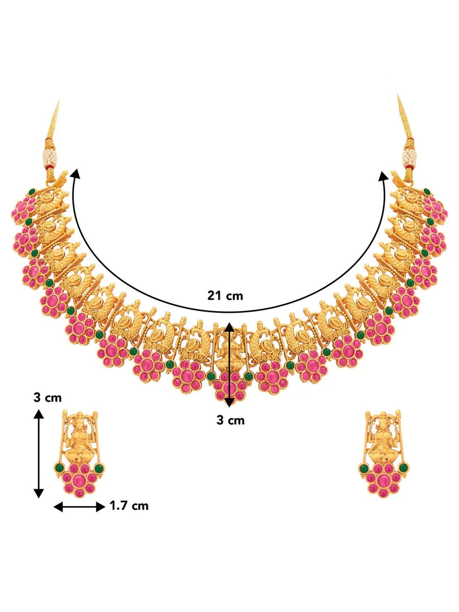 Hues Multi Color Necklace Set by Peora | Vibrant Fashion Jewellery

