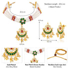 Multicolour Short Necklace Set by Peora | Vibrant Fashion Jewellery

