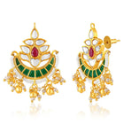 Multicolour Short Necklace Set by Peora | Vibrant Fashion Jewellery

