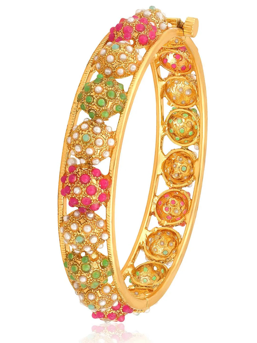 Multicolour Openable Kada by Peora – Vibrant Fashion Jewellery

