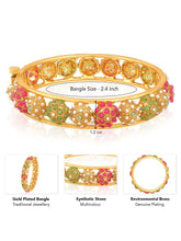 Multicolour Openable Kada by Peora – Vibrant Fashion Jewellery

