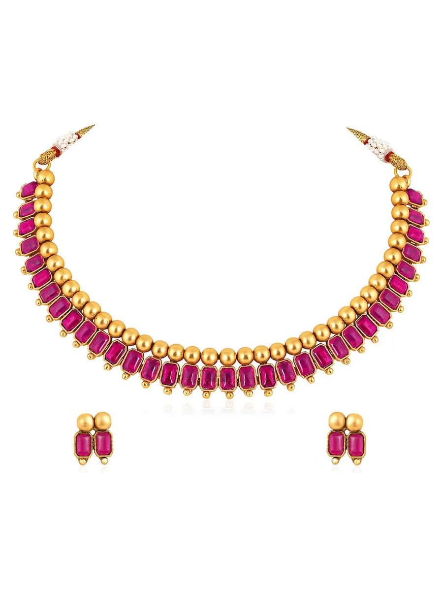 Enchanting Colours Short Necklace Set