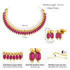 Enchanting Colours Short Necklace Set - Rani Pink