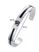 Peaceful Om Serenity Cuff Bracelet