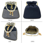 Regal Loom Pearl Drop Potli Bag