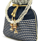 Regal Loom Pearl Drop Potli Bag