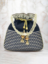 Regal Loom Pearl Drop Potli Bag