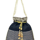 Regal Loom Pearl Drop Potli Bag