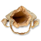 Graceful Evening Elegance Potli Bag - Gold