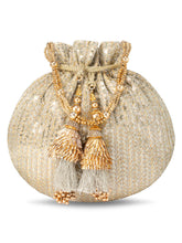 Evening Elegance Golden Potli Bag