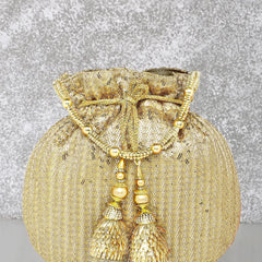 Blush Beauty Exquisite Potli Bag - Champagne