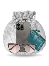 Graceful Evening Elegance Potli Bag - Silver