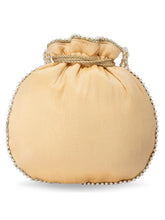 Gather the Glam Cream Colour Potli Bag