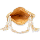 Chic Luxe Glitter Sequin Potli Bag - Cream