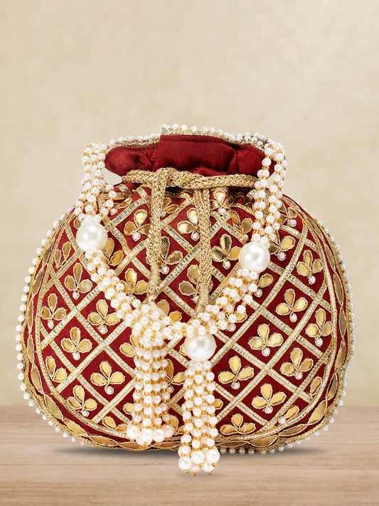 Sequin Potli Bag by Peora | Sparkling Ethnic Fashion Accessory

