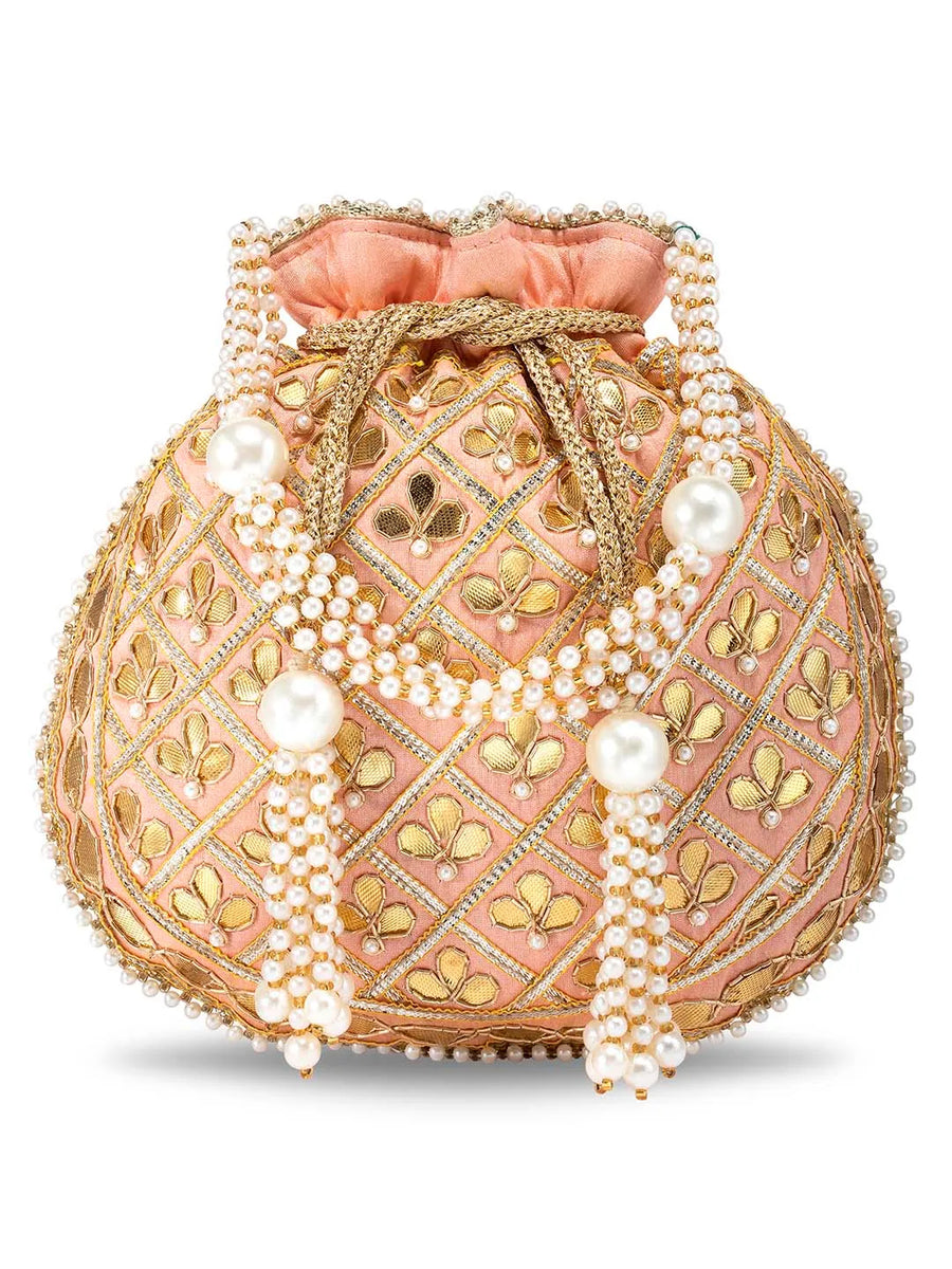 Sequin Potli Bag – Sparkling Festive Charm | Peora