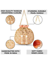 Sequin Potli Bag – Sparkling Festive Charm | Peora