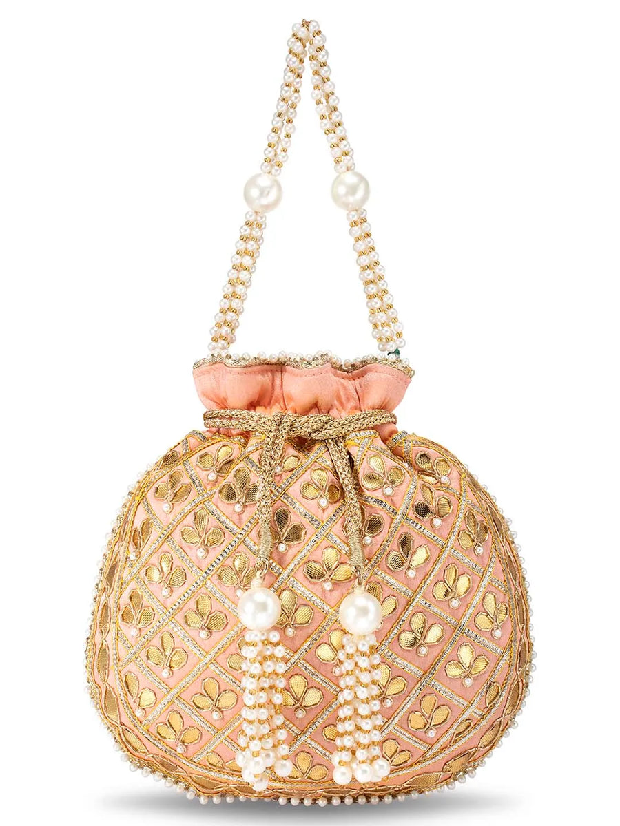 Sequin Potli Bag – Sparkling Festive Charm | Peora