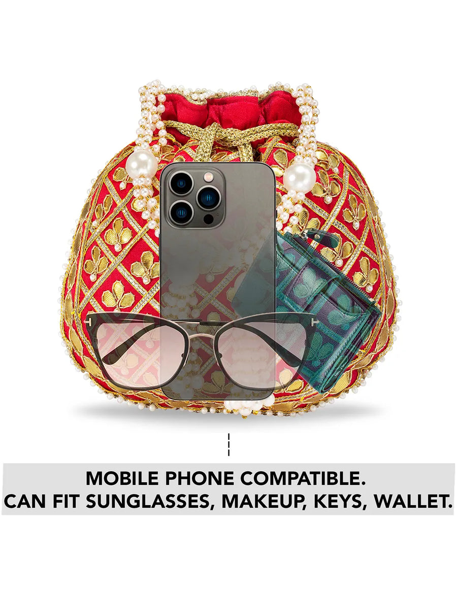 Chic Luxe Glitter Sequin Potli Bag