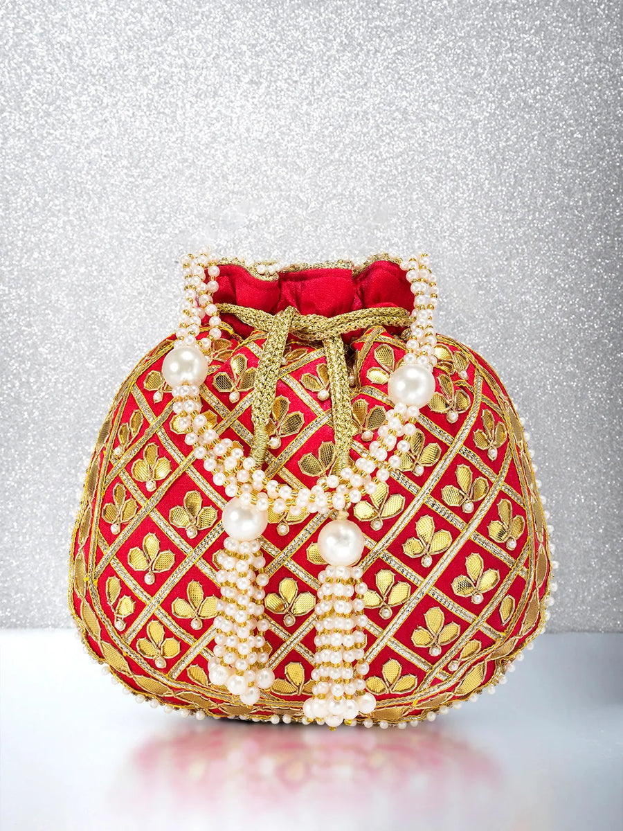 Chic Luxe Glitter Sequin Potli Bag