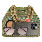 Dazzling Evenings Wristlet Potli - Green
