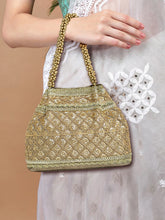 Dazzling Evenings Cream Colour Wristlet