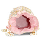 Handcrafted Blush Potli with Mirror Beads - Light Pink