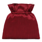 Floral Embroidered Pearl Potli Bag - Maroon
