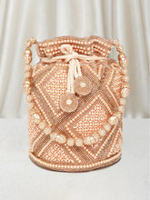 Lustrous Carry Pearl & Stones Potli Bag