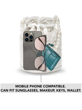 Lustrous Carry Pearl & Stones Potli Bag