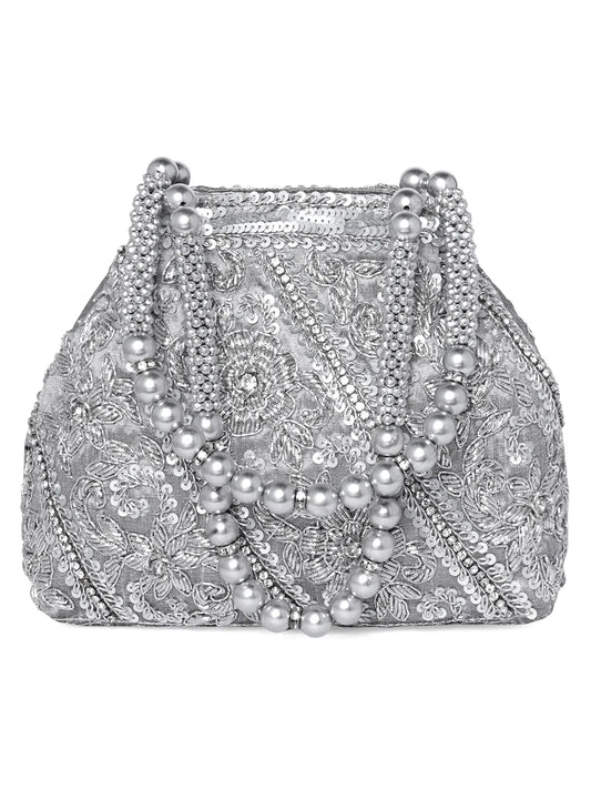 Floral Beaded Evening Elegance Bag