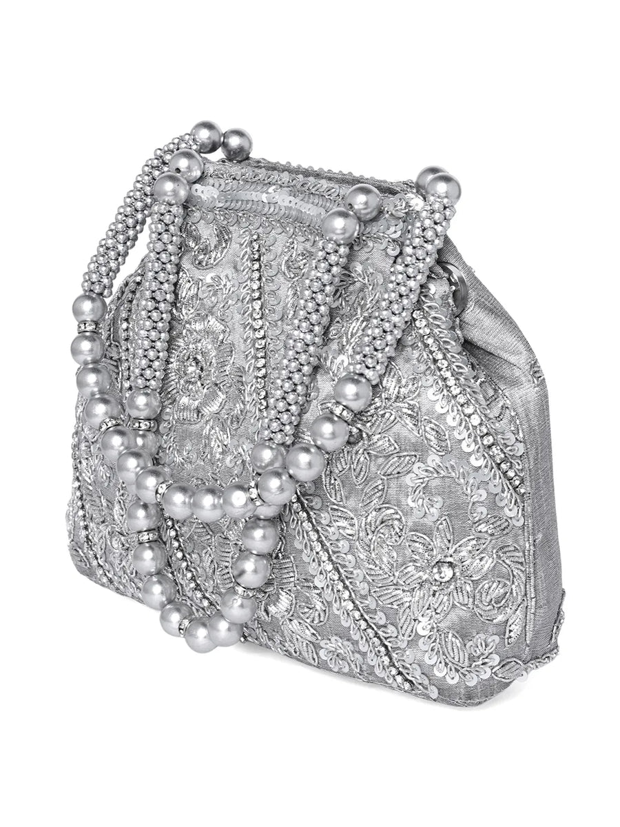 Floral Beaded Evening Elegance Bag