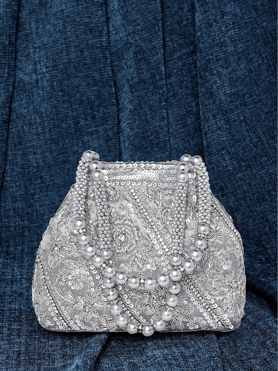 Floral Beaded Evening Elegance Bag