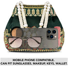 Timeless Zari Embroidery Potli Bag - Green