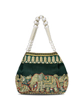 Timeless Zari Embroidery Potli Bag - Green
