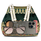 Timeless Zari Embroidery Potli Bag - Green